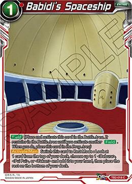 Babidi's Spaceship TB2-018 card from World Martial Arts Tournament
