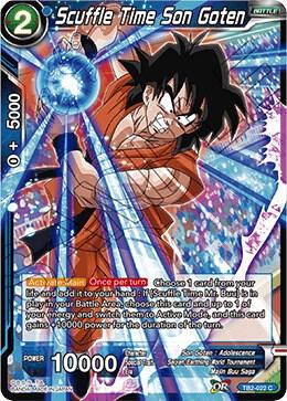 Scuffle Time Son Goten TB2-022 card from World Martial Arts Tournament