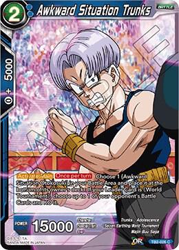Awkward Situation Trunks TB2-026 card from World Martial Arts Tournament