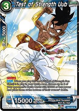 Test of Strength Uub TB2-030 card from World Martial Arts Tournament