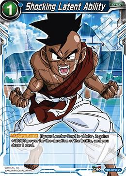 Shocking Latent Ability TB2-033 card from World Martial Arts Tournament