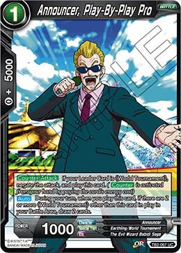 Announcer, Play-By-Play Pro TB2-067 card from World Martial Arts Tournament
