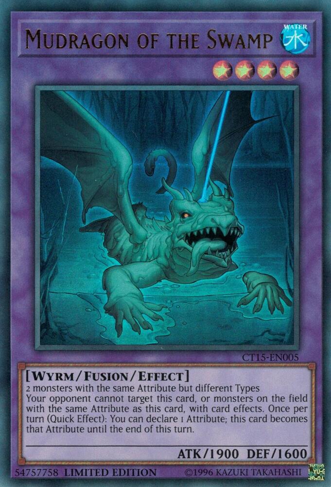 Mudragon of the Swamp CT15-EN005 card from 2018 Mega-Tins