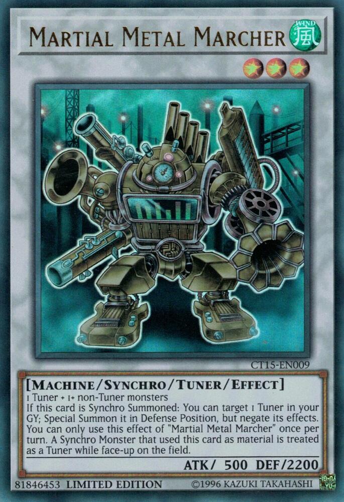 Martial Metal Marcher CT15-EN009 card from 2018 Mega-Tins