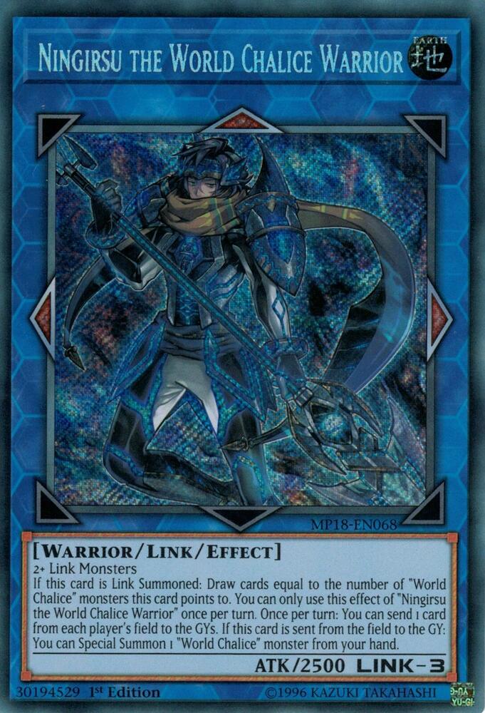 Ningirsu the World Chalice Warrior MP18-EN068 card from 2018 Mega-Tins Mega Pack