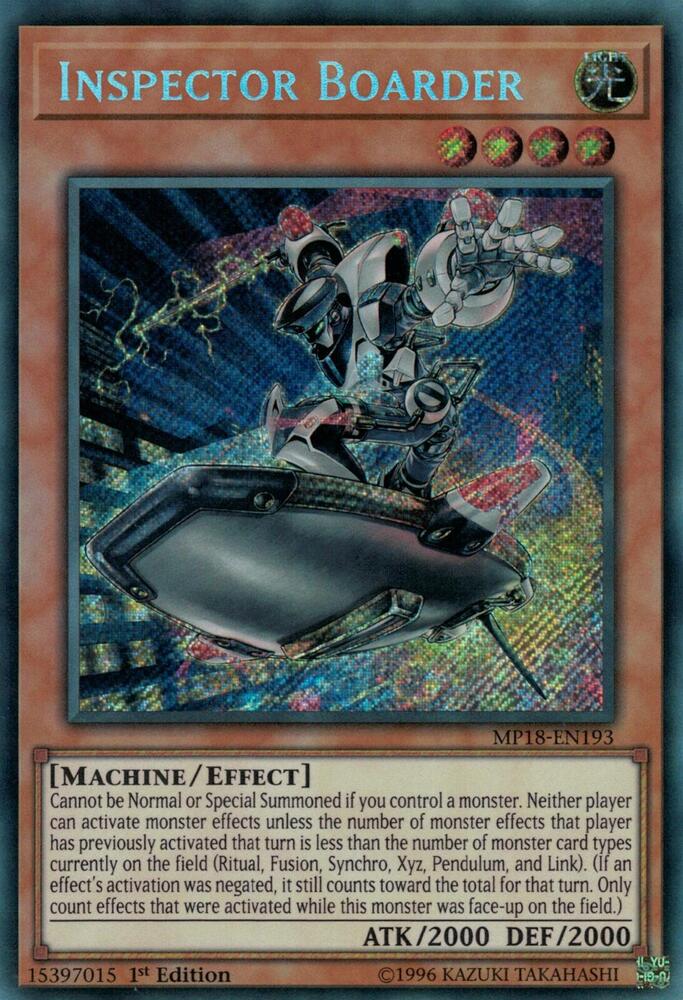 Inspector Boarder MP18-EN193 card from 2018 Mega-Tins Mega Pack