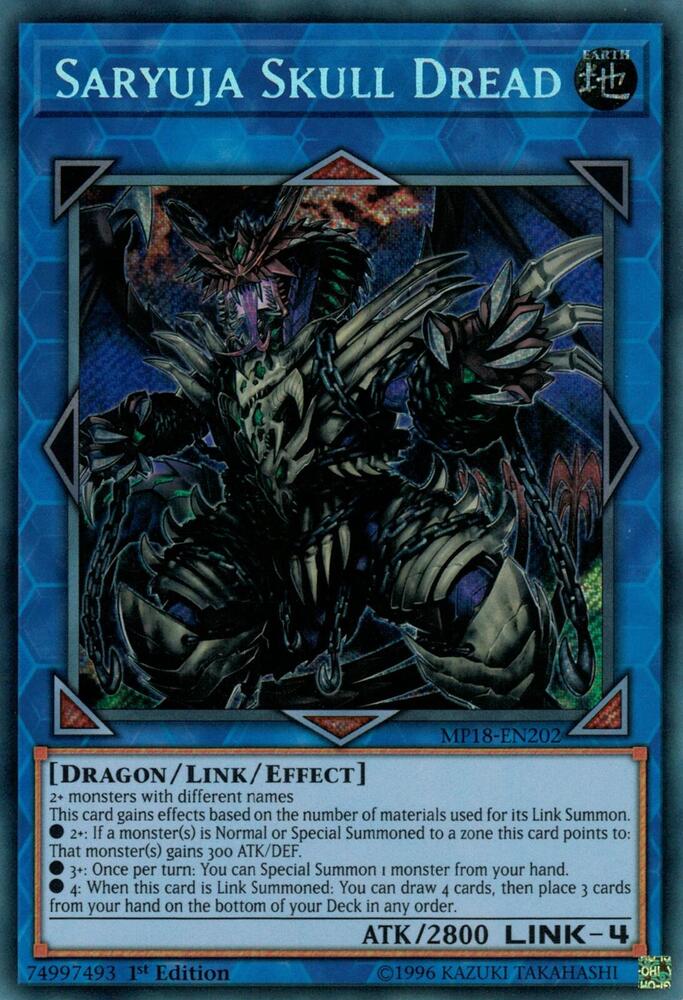 Saryuja Skull Dread MP18-EN202 card from 2018 Mega-Tins Mega Pack