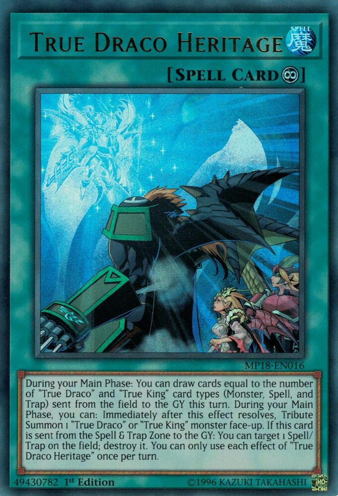 True Draco Heritage MP18-EN016 card from 2018 Mega-Tins Mega Pack