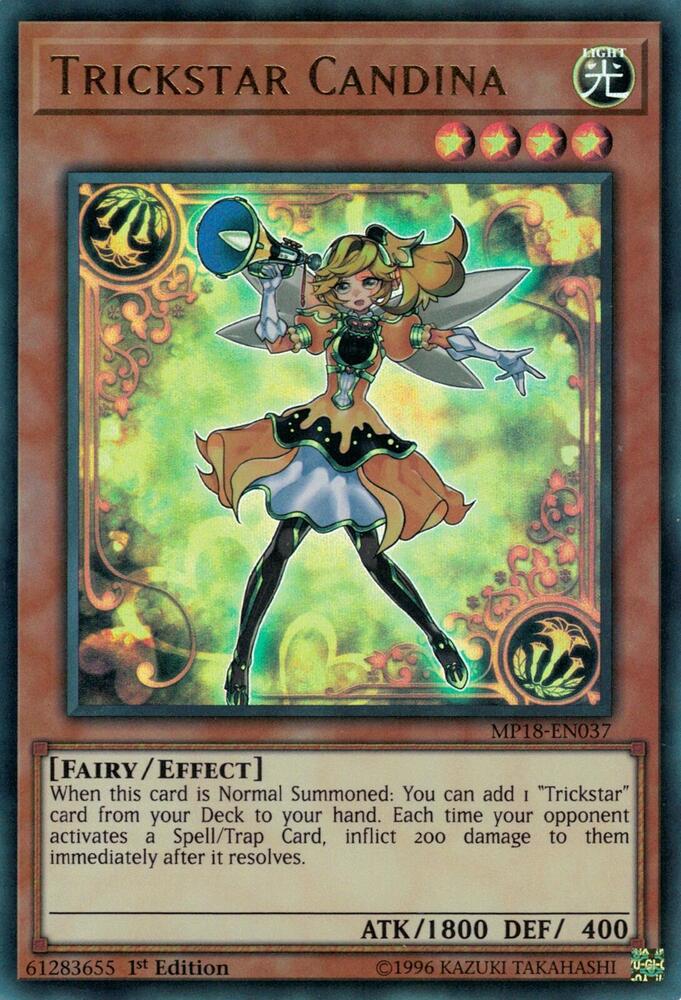 Trickstar Candina MP18-EN037 card from 2018 Mega-Tins Mega Pack