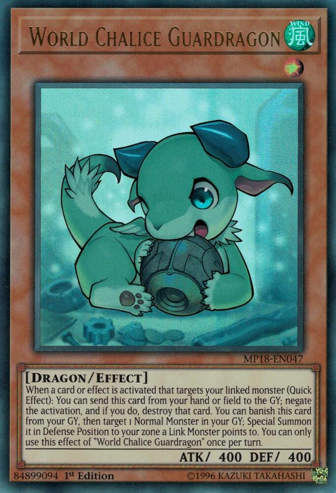 World Chalice Guardragon MP18-EN047 card from 2018 Mega-Tins Mega Pack