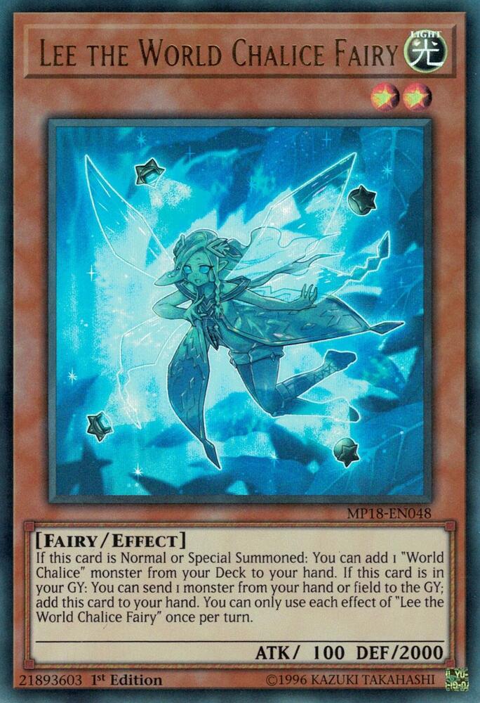 Lee the World Chalice Fairy MP18-EN048 card from 2018 Mega-Tins Mega Pack