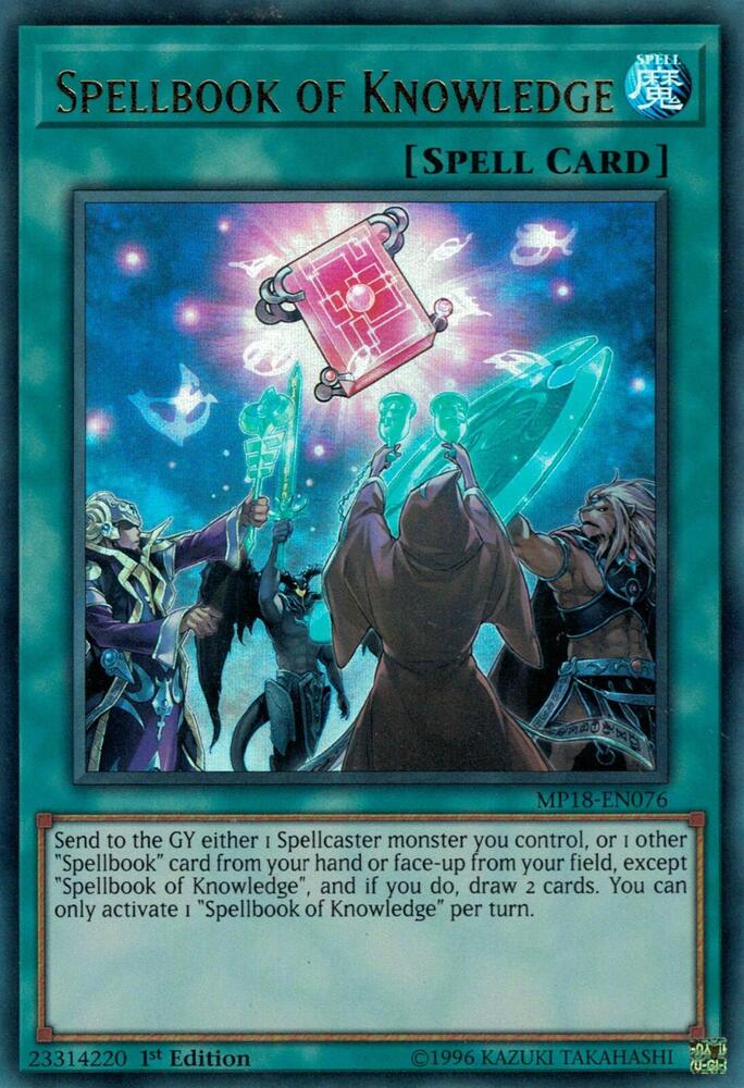 Spellbook of Knowledge MP18-EN076 card from 2018 Mega-Tins Mega Pack