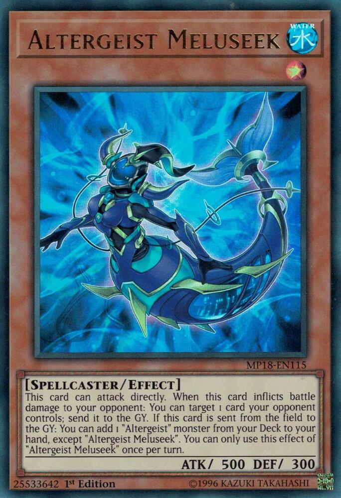 Altergeist Meluseek MP18-EN115 card from 2018 Mega-Tins Mega Pack