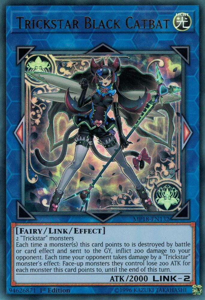 Trickstar Black Catbat MP18-EN132 card from 2018 Mega-Tins Mega Pack