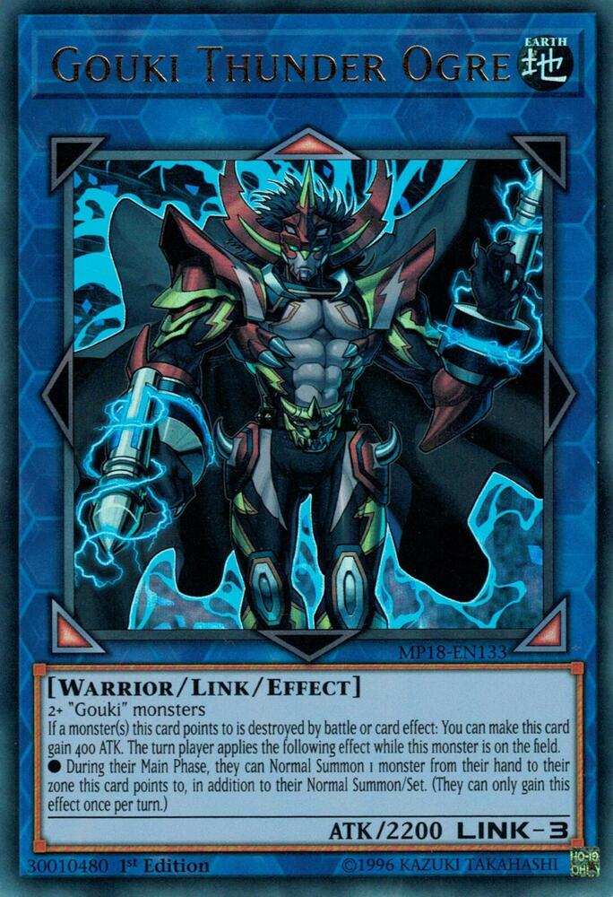 Gouki Thunder Ogre MP18-EN133 card from 2018 Mega-Tins Mega Pack