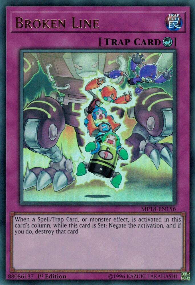 Broken Line MP18-EN156 card from 2018 Mega-Tins Mega Pack