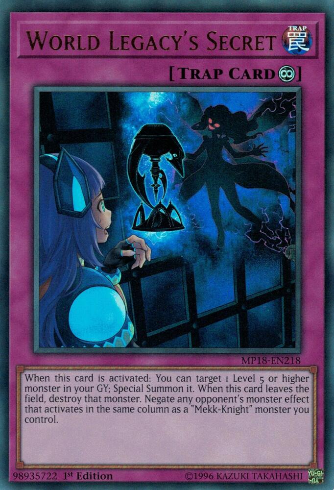 World Legacy's Secret MP18-EN218 card from 2018 Mega-Tins Mega Pack