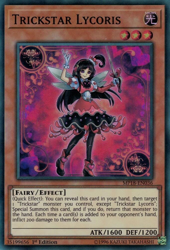 Trickstar Lycoris MP18-EN036 card from 2018 Mega-Tins Mega Pack