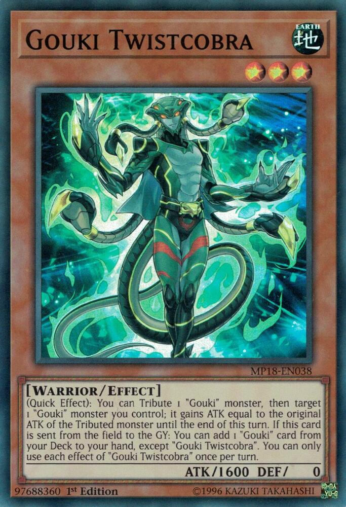 Gouki Twistcobra MP18-EN038 card from 2018 Mega-Tins Mega Pack