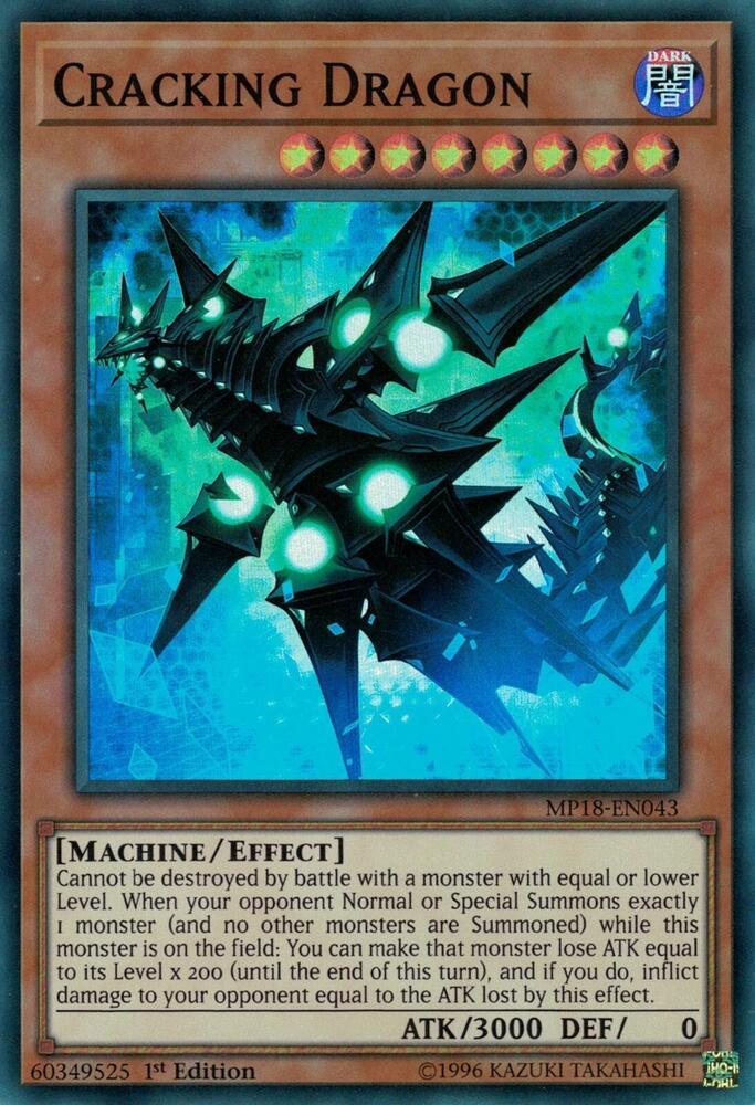 Cracking Dragon MP18-EN043 card from 2018 Mega-Tins Mega Pack