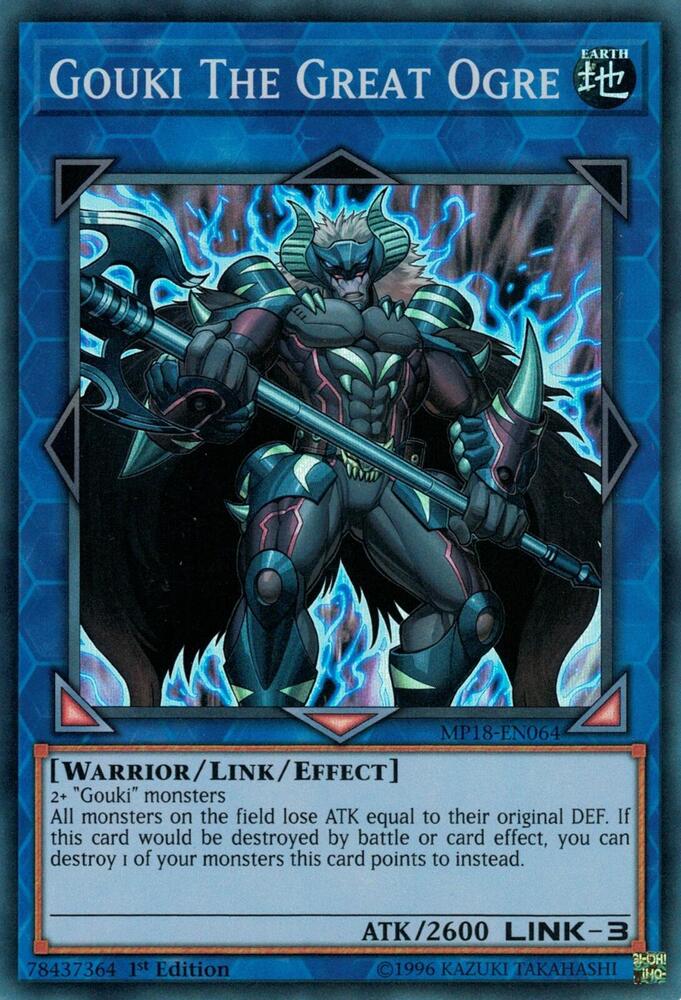 Gouki The Great Ogre MP18-EN064 card from 2018 Mega-Tins Mega Pack