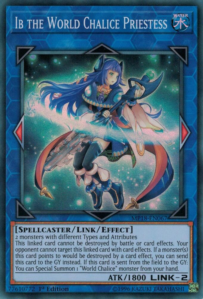 Ib the World Chalice Priestess MP18-EN067 card from 2018 Mega-Tins Mega Pack