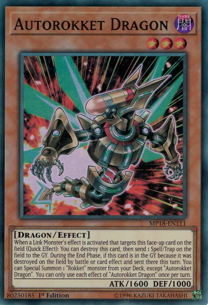 Autorokket Dragon MP18-EN111 card from 2018 Mega-Tins Mega Pack