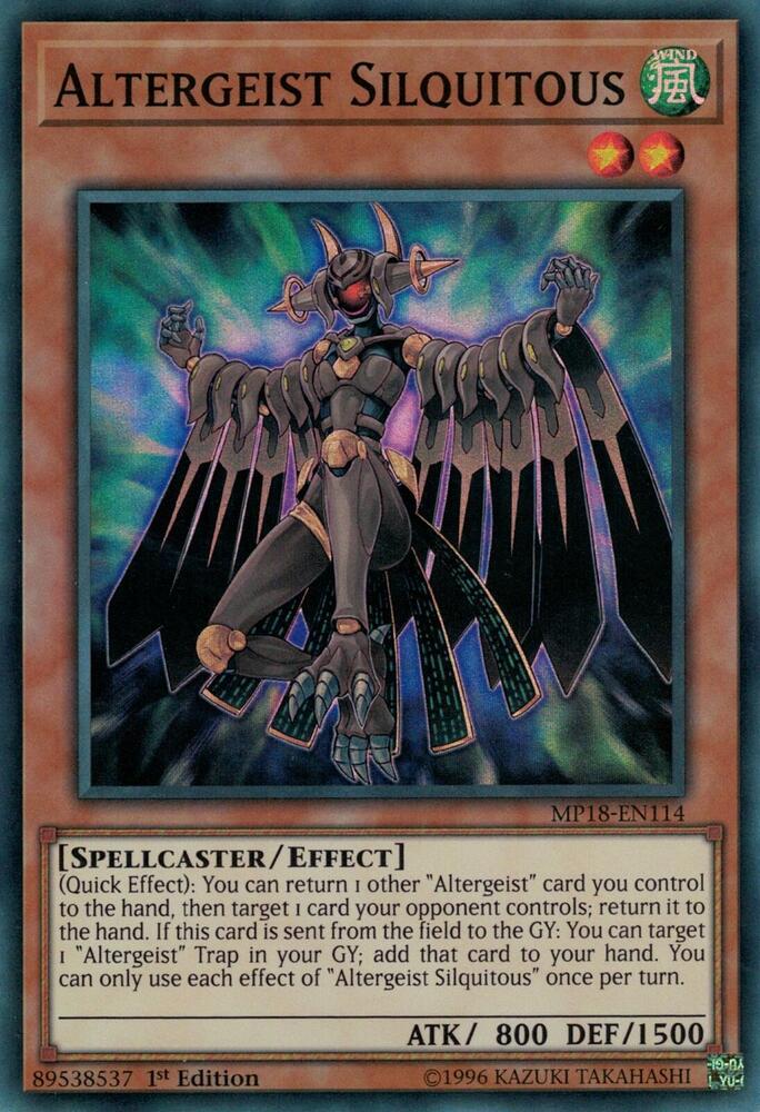 Altergeist Silquitous MP18-EN114 card from 2018 Mega-Tins Mega Pack