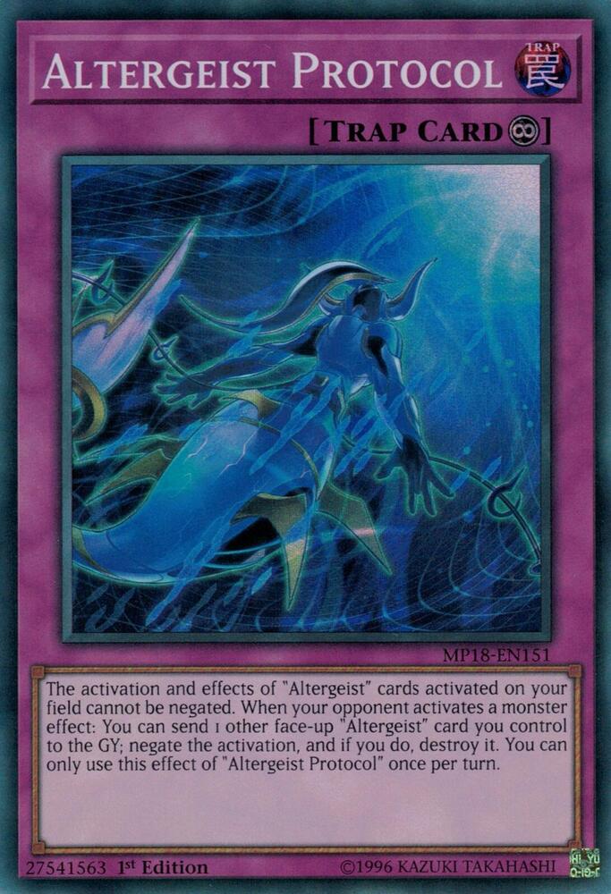 Altergeist Protocol MP18-EN151 card from 2018 Mega-Tins Mega Pack