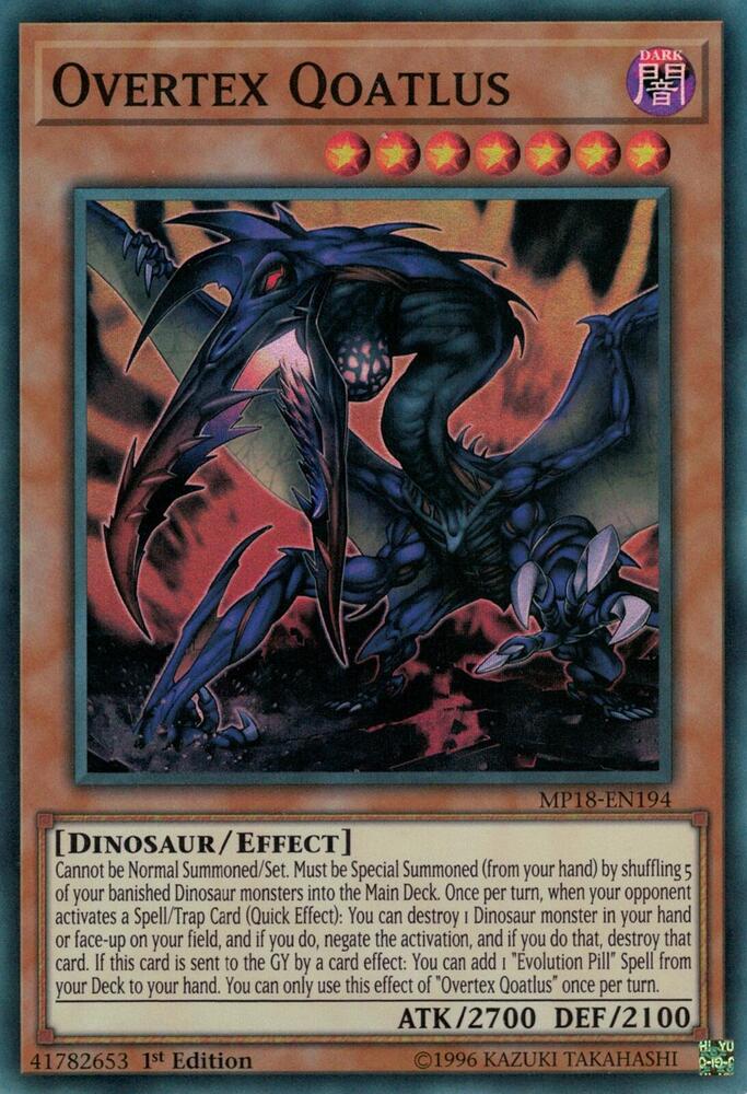 Overtex Qoatlus MP18-EN194 card from 2018 Mega-Tins Mega Pack