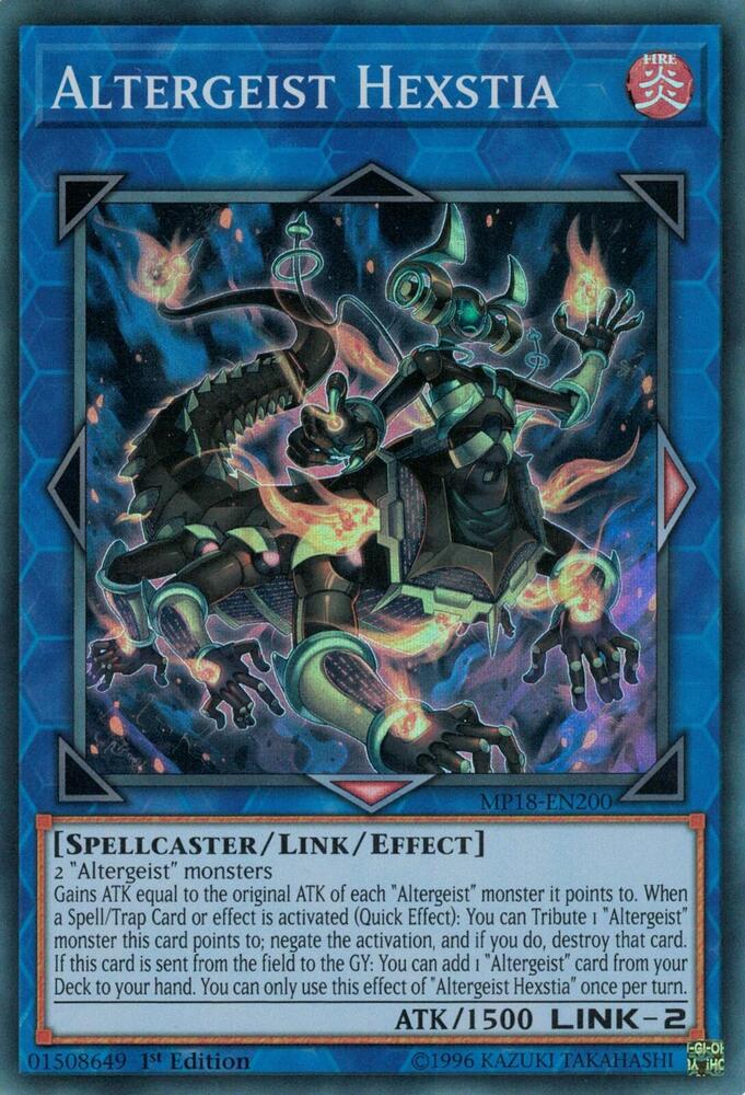Altergeist Hexstia MP18-EN200 card from 2018 Mega-Tins Mega Pack
