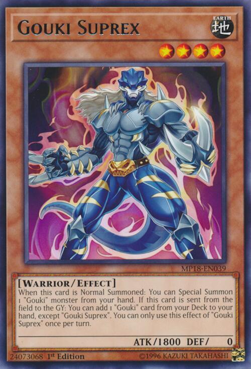 Gouki Suprex MP18-EN039 card from 2018 Mega-Tins Mega Pack