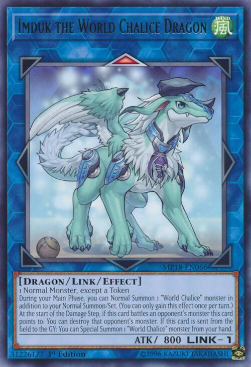 Imduk the World Chalice Dragon MP18-EN066 card from 2018 Mega-Tins Mega Pack