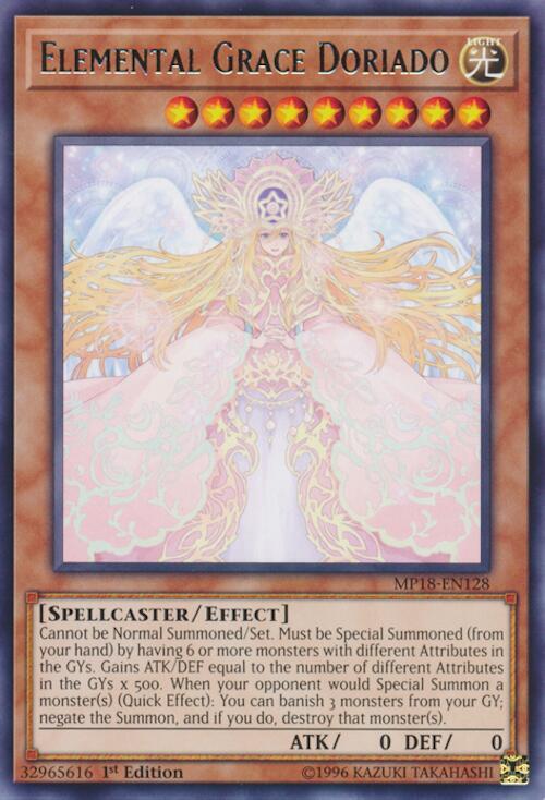 Elemental Grace Doriado MP18-EN128 card from 2018 Mega-Tins Mega Pack
