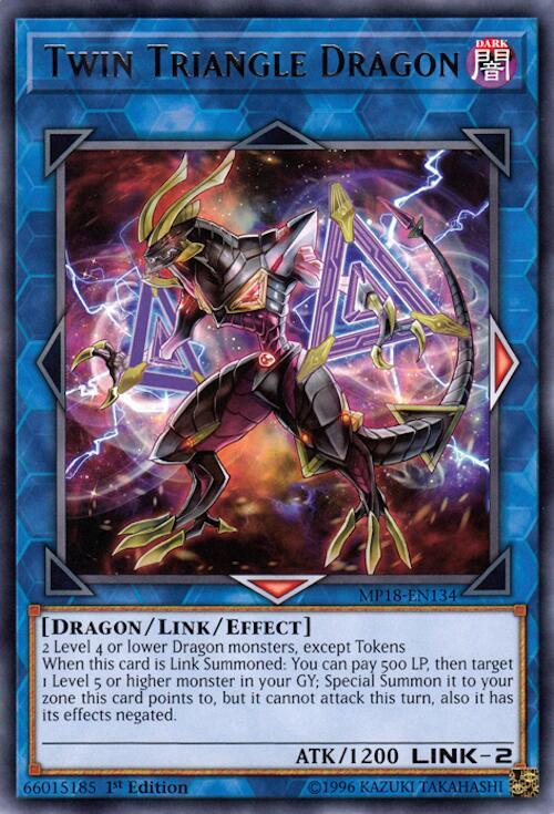 Twin Triangle Dragon MP18-EN134 card from 2018 Mega-Tins Mega Pack