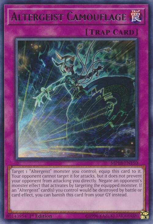 Altergeist Camouflage MP18-EN150 card from 2018 Mega-Tins Mega Pack