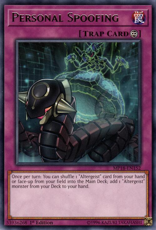 Personal Spoofing MP18-EN152 card from 2018 Mega-Tins Mega Pack