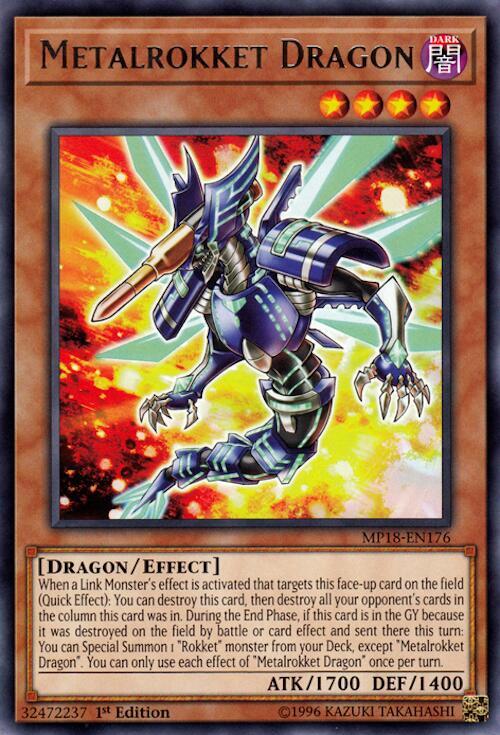 Metalrokket Dragon MP18-EN176 card from 2018 Mega-Tins Mega Pack