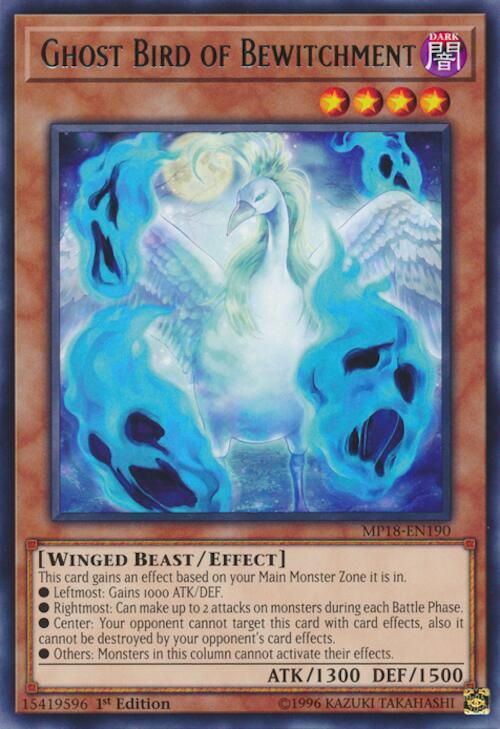 Ghost Bird of Bewitchment MP18-EN190 card from 2018 Mega-Tins Mega Pack