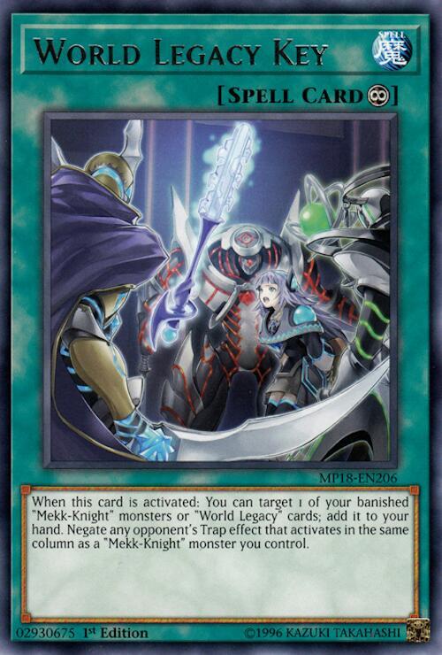 World Legacy Key MP18-EN206 card from 2018 Mega-Tins Mega Pack