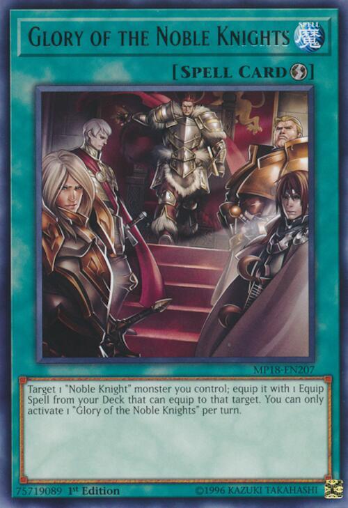 Glory of the Noble Knights MP18-EN207 card from 2018 Mega-Tins Mega Pack