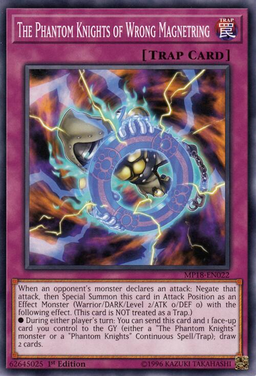 The Phantom Knights of Wrong Magnetring MP18-EN022 card from 2018 Mega-Tins Mega Pack