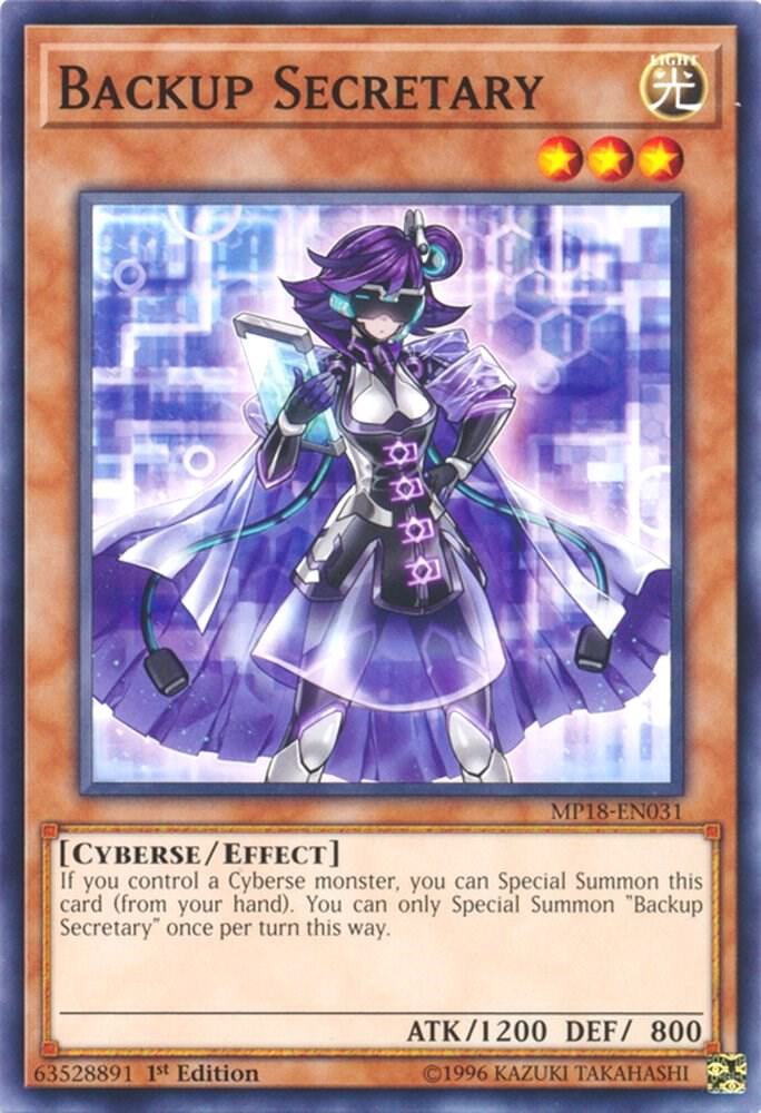Backup Secretary MP18-EN031 card from 2018 Mega-Tins Mega Pack