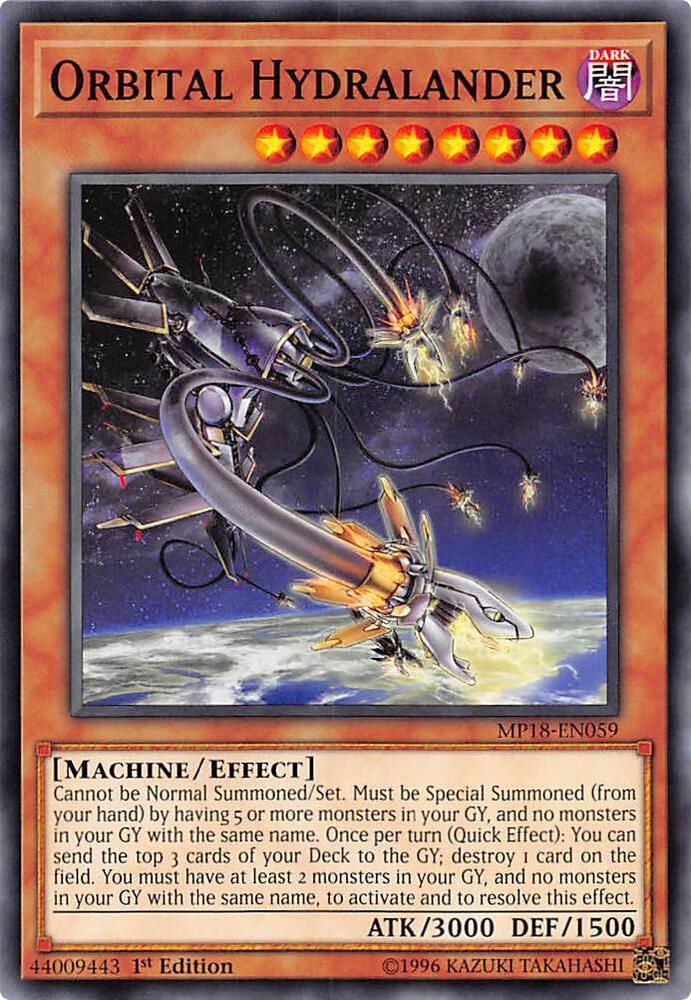 Orbital Hydralander MP18-EN059 card from 2018 Mega-Tins Mega Pack