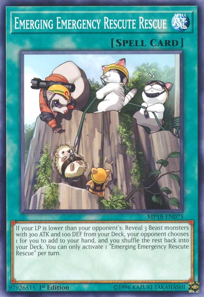 Emerging Emergency Rescute Rescue MP18-EN075 card from 2018 Mega-Tins Mega Pack