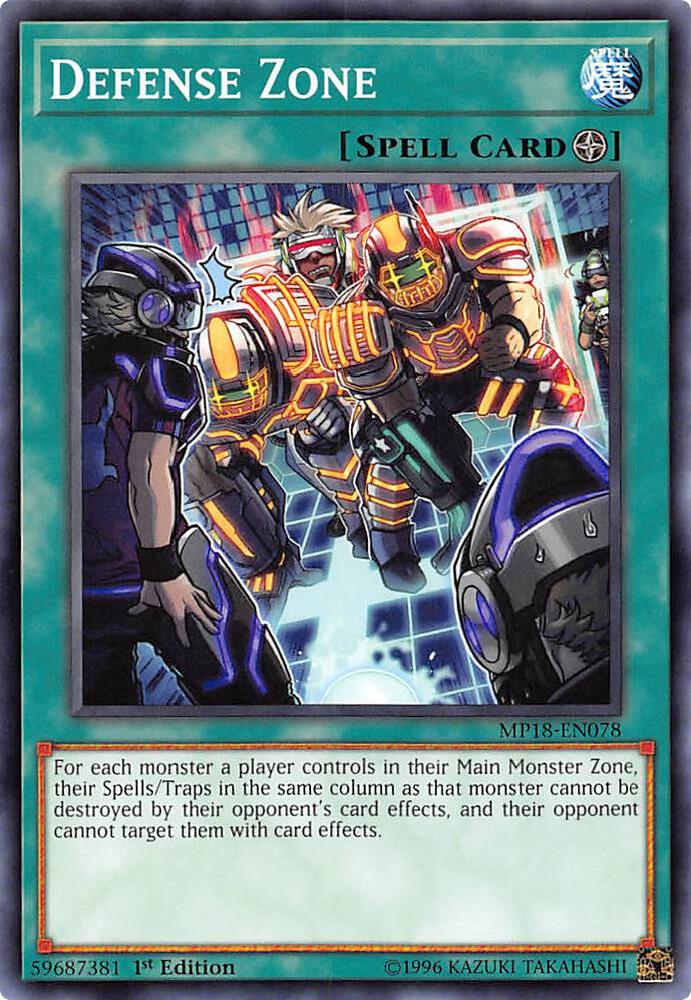 Defense Zone MP18-EN078 card from 2018 Mega-Tins Mega Pack