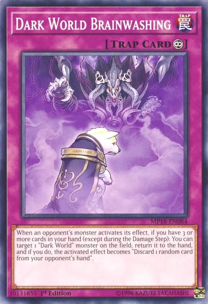 Dark World Brainwashing MP18-EN084 card from 2018 Mega-Tins Mega Pack
