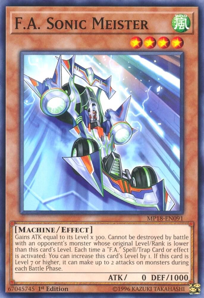 F.A. Sonic Meister MP18-EN091 card from 2018 Mega-Tins Mega Pack