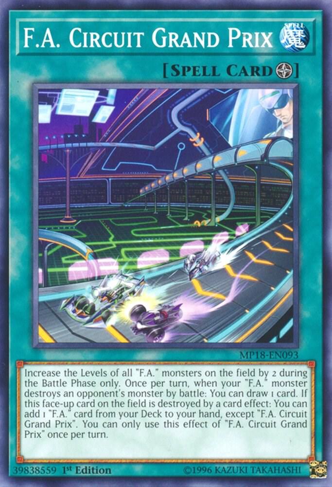 F.A. Circuit Grand Prix MP18-EN093 card from 2018 Mega-Tins Mega Pack