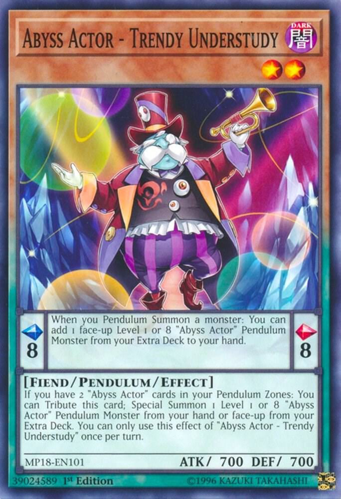 Abyss Actor - Trendy Understudy MP18-EN101 card from 2018 Mega-Tins Mega Pack